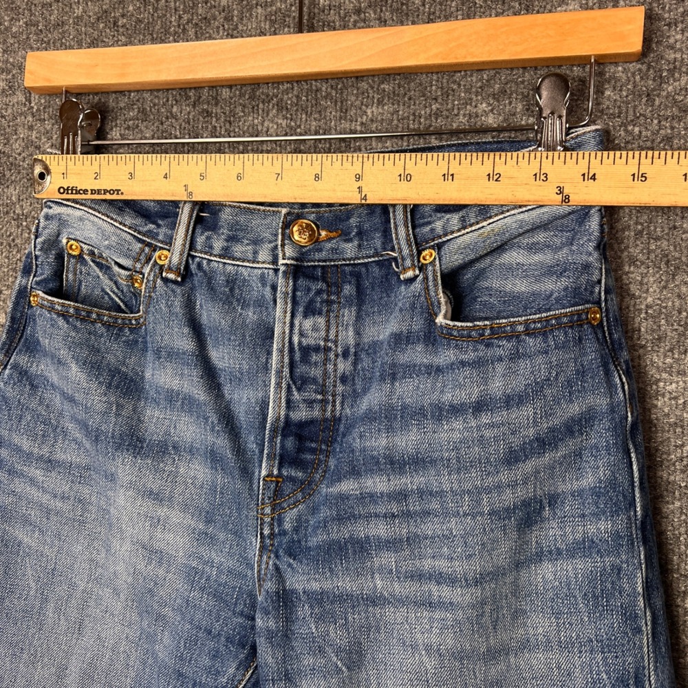 Tory Burch Button fly High Rise Straight Leg‎ Jeans Medium Wash Size 26 - Picture 6 of 11